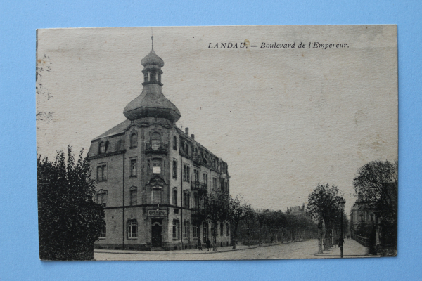 Ansichtskarte AK Landau Pfalz 1919-1930 Boulevard de Empereur Cafe Hausansicht Architektur Ortsansicht Rheinland Pfalz